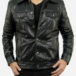 trucker leather jacket