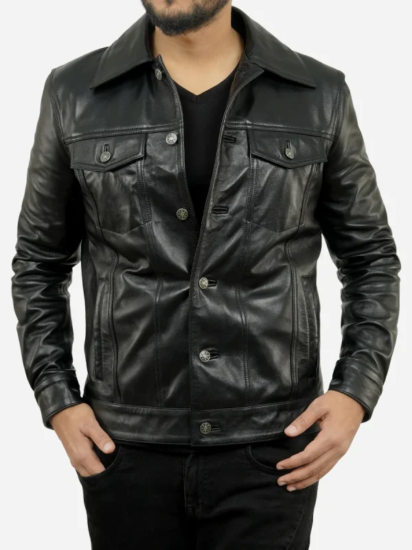 trucker leather jacket